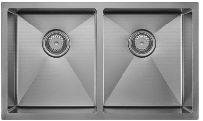 Hana Anti-Scratch 27L/27L Double Kitchen Sink Kit