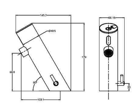 Commercial Sensor Mixer Brushed Nickel (NR406BN)