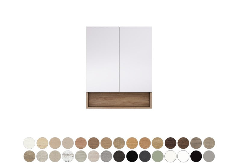 Aluca 750 Display Shelf Mirror Cabinet