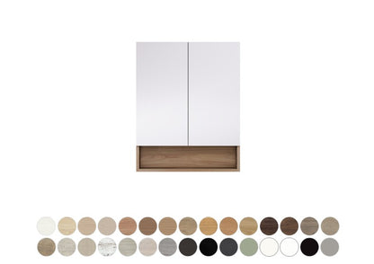 Aluca 750 Display Shelf Mirror Cabinet