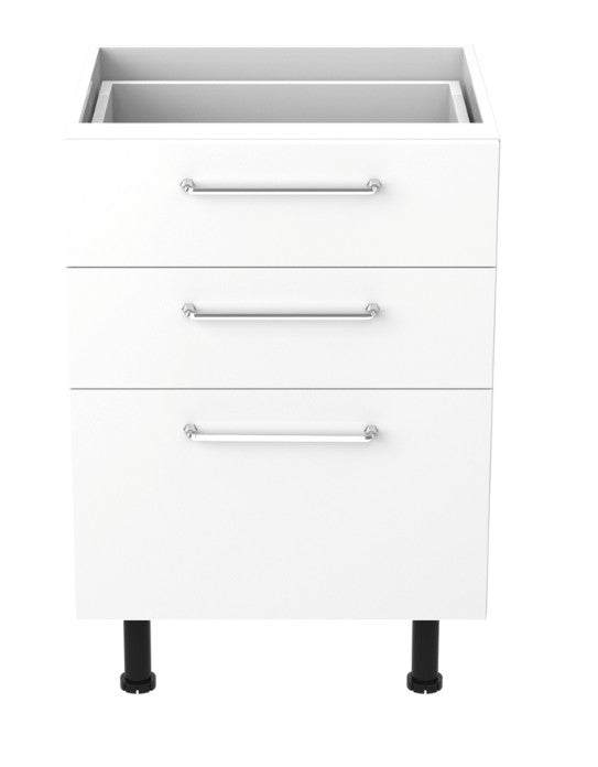 Q 60cm 3 Drawer Base Cabinet