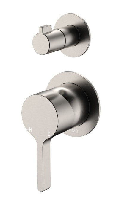 Sansa Wall Diverter Mixer, Small Round Plates