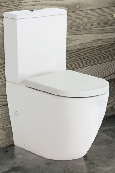 Koko Tornado Back-to-Wall Toilet Suite, Matte White