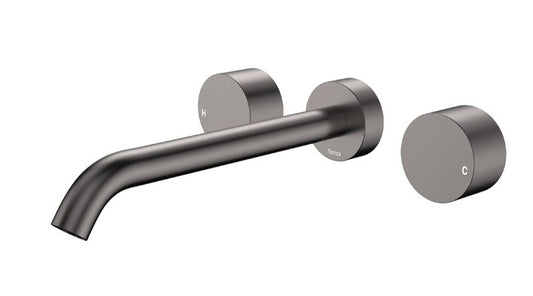 Kaya Wall Set, Round Taps, 220mm Outlet