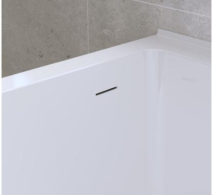 Sentor Acrylic Corner Bath with Overflow, 1500mm