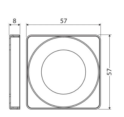 Sansa Soft Square Cover Plate