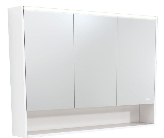 1200 LED Mirror Cabinet with Display Shelf