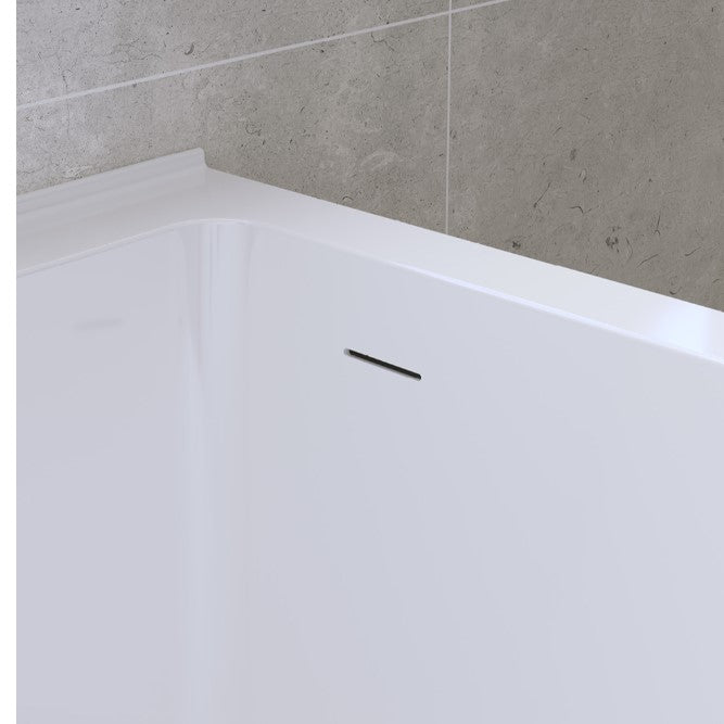 Sentor Acrylic Corner Bath with Overflow, 1500mm