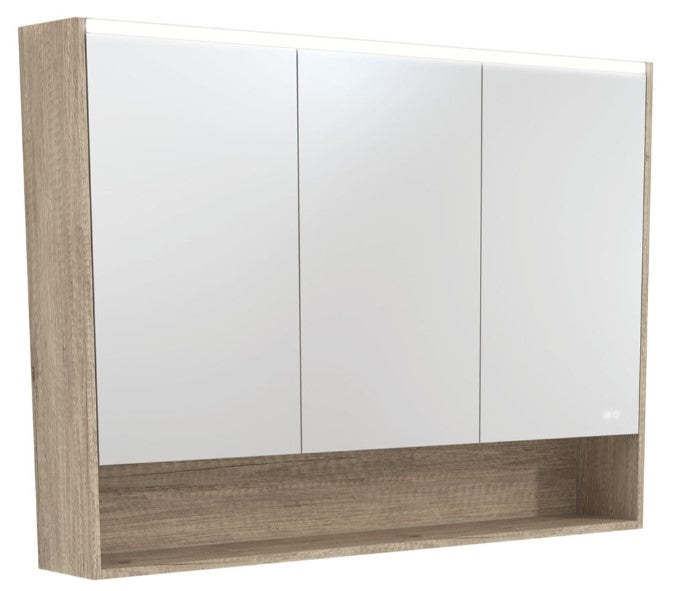 1200 LED Mirror Cabinet with Display Shelf