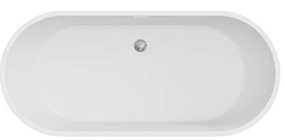 Koko Freestanding Acrylic Bath, 1680mm with Overflow