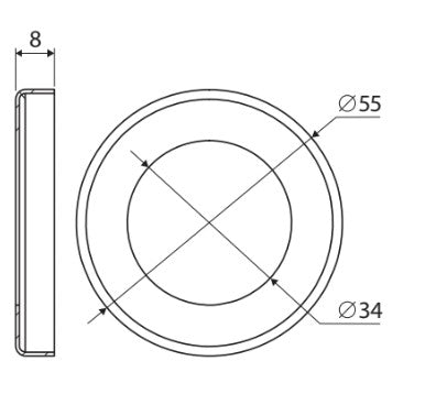 Kaya Round Cover Plate