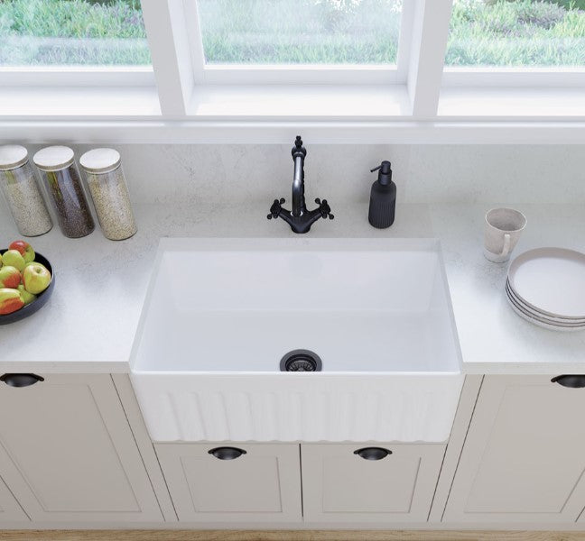 Olivia Single Butler Sink, Medium