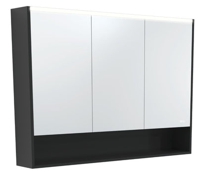 1200 LED Mirror Cabinet with Display Shelf