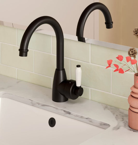 Eleanor Gooseneck Basin Mixer