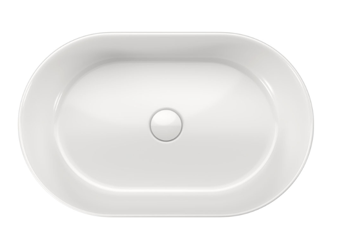 Aluca Pill Above Counter Basin, Gloss White