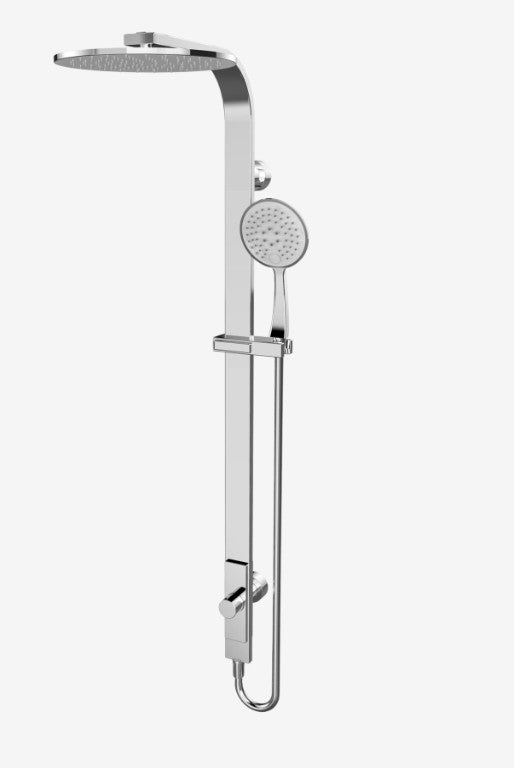 Astra Rain Round Twin Shower Single Hose Chrome