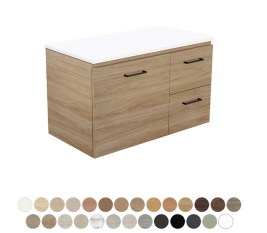 Carmen Door & Drawer 900 Wall Hung Vanity