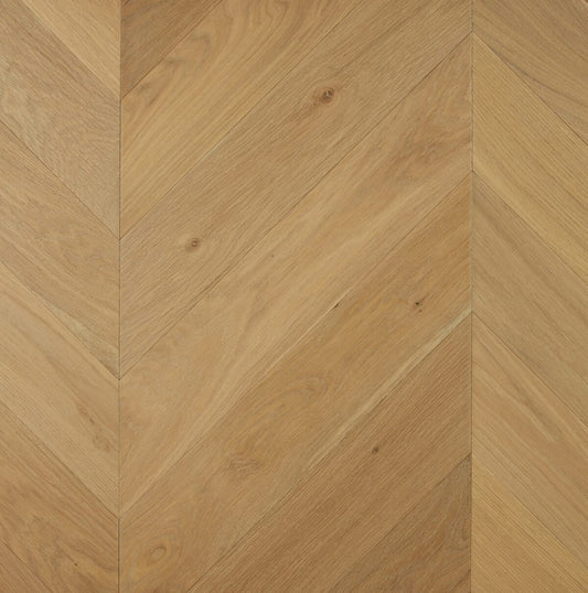 De Marque Oak Hardwood Floor "Chevron Colonial Grey"