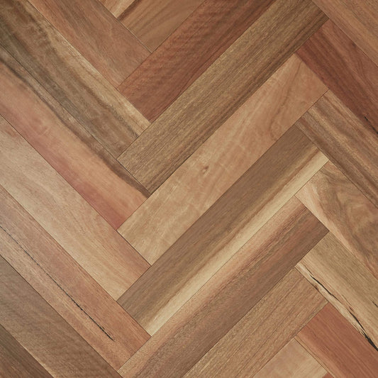 Fiddleback Australian Hardwood Floor "Herringbone Spotted Gum"